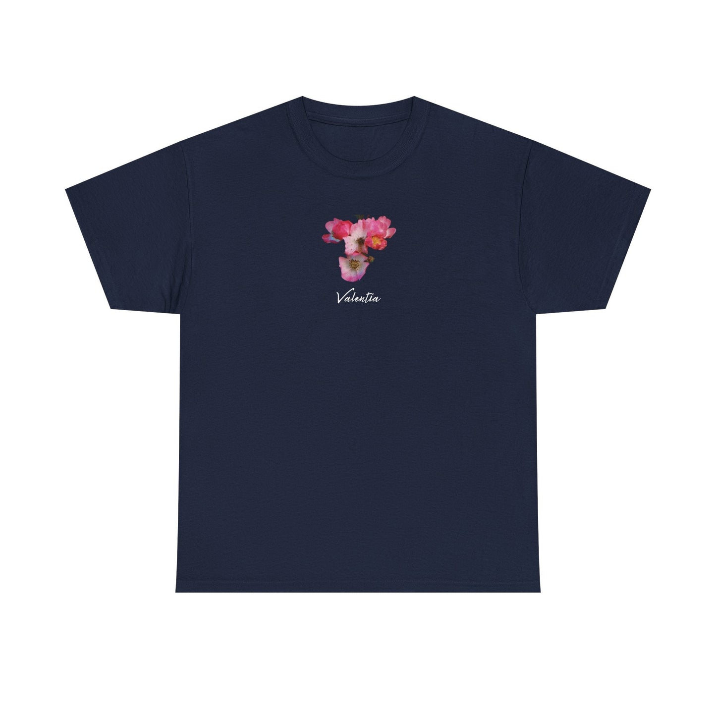 flora tshirts! - navy (cherry blossom bloom) - ValentiaClothingMy StoreValentia