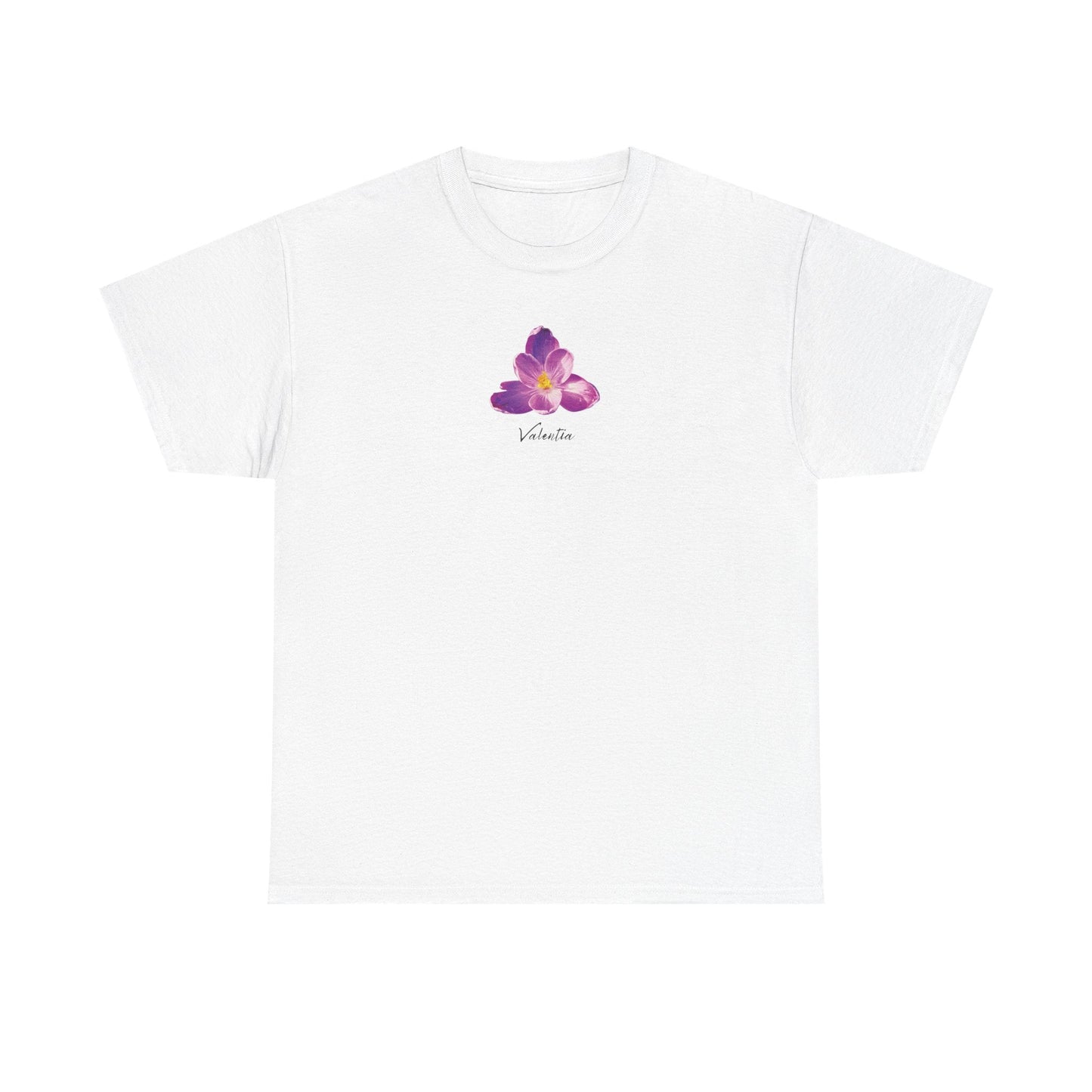flora tshirts! - white (purple bloom elegance) - ValentiaClothingMy StoreValentia