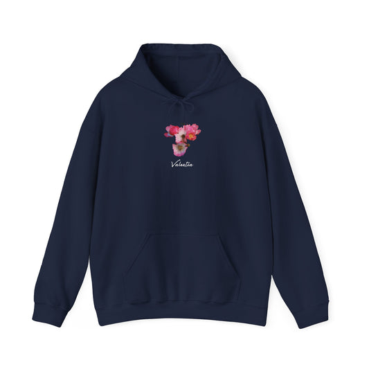 flora hoodie – navy (cherry blossom bloom) - ValentiaClothingMy StoreValentia