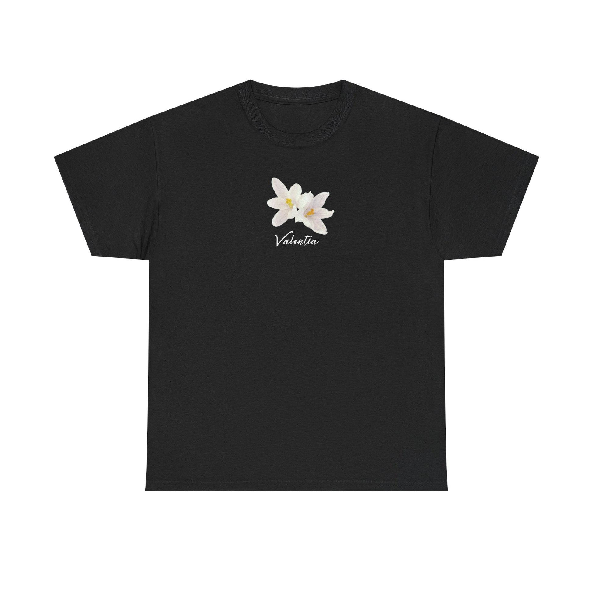 flora tshirts! - black (lily blossom luxe) - ValentiaClothingMy StoreValentia