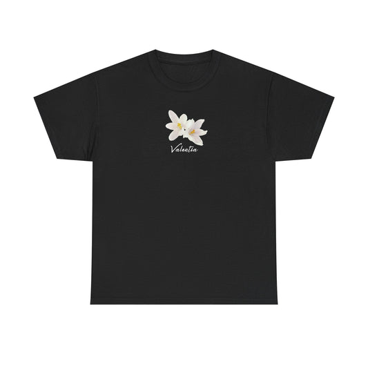 flora tshirts! - black (lily blossom luxe) - ValentiaClothingMy StoreValentia