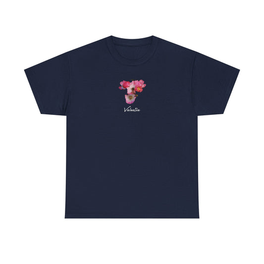 flora tshirts! - navy (cherry blossom bloom) - ValentiaClothingMy StoreValentia