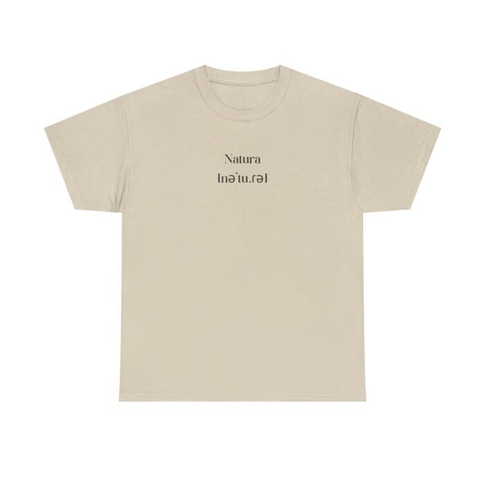 Unisex Beige Printed T-Shirt