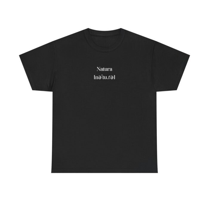 Unisex Black Printed T-Shirt