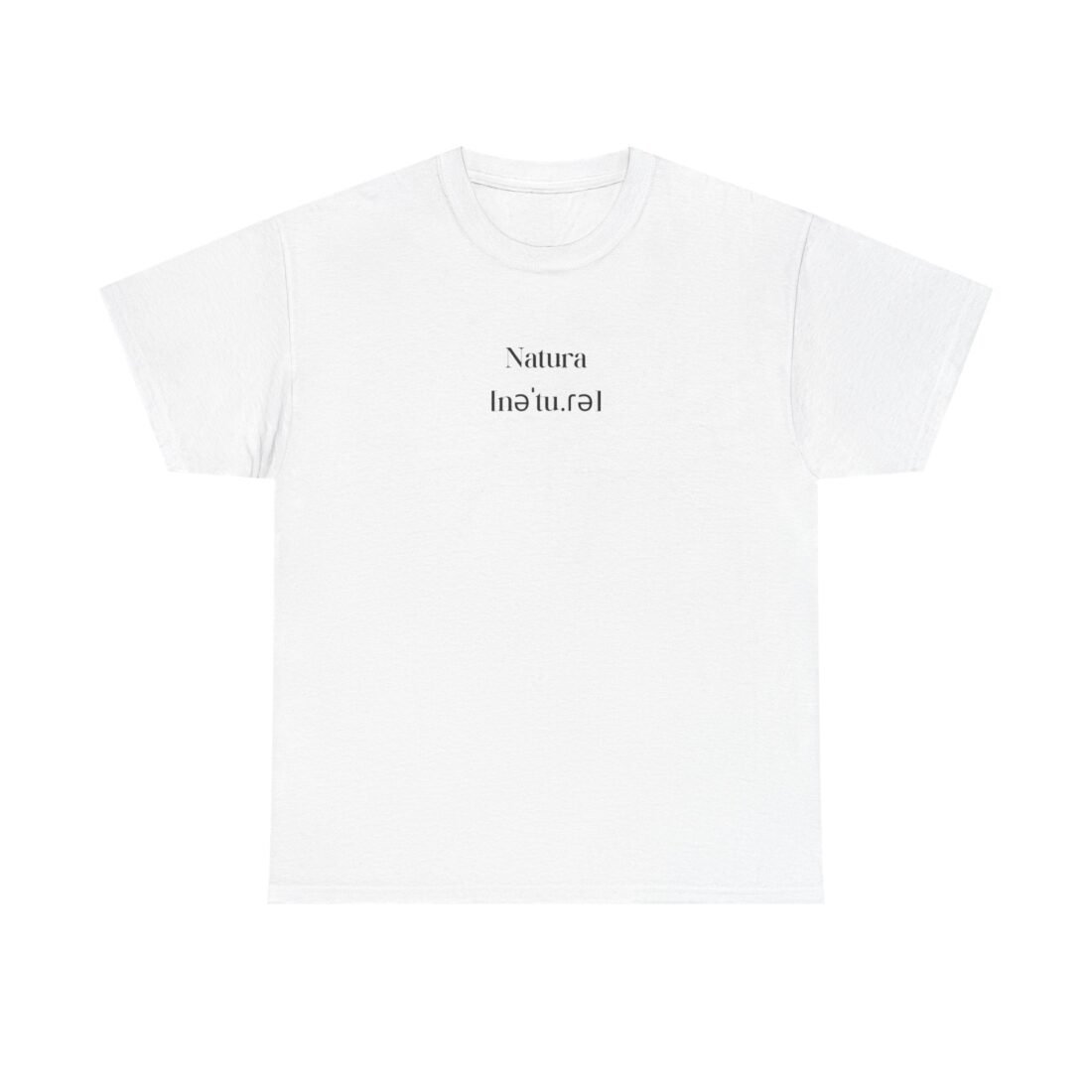 Unisex White Printed T-Shirt