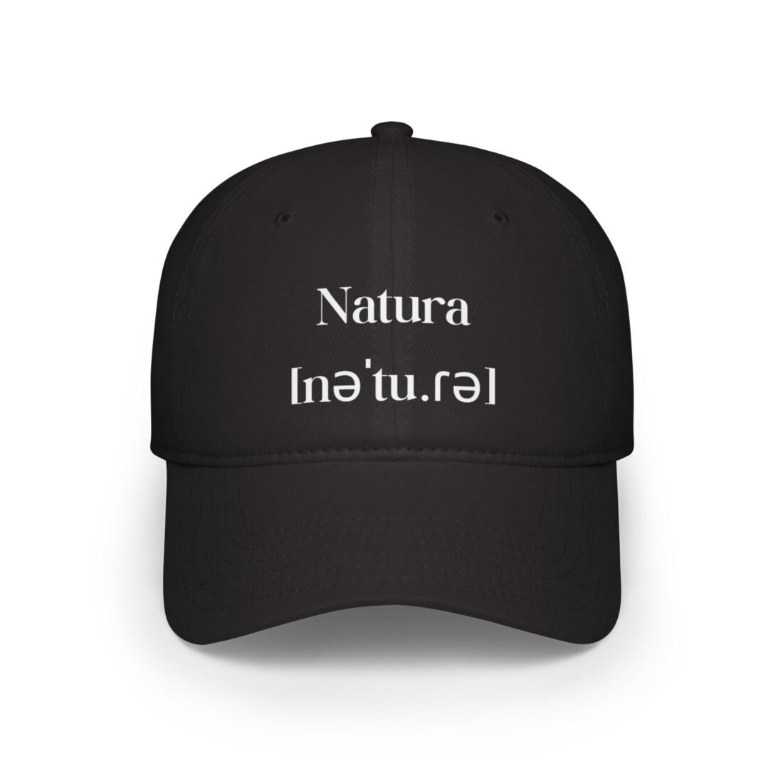 Natura Unisex Black Cap