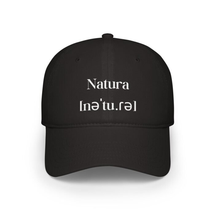 Natura Unisex Black Cap