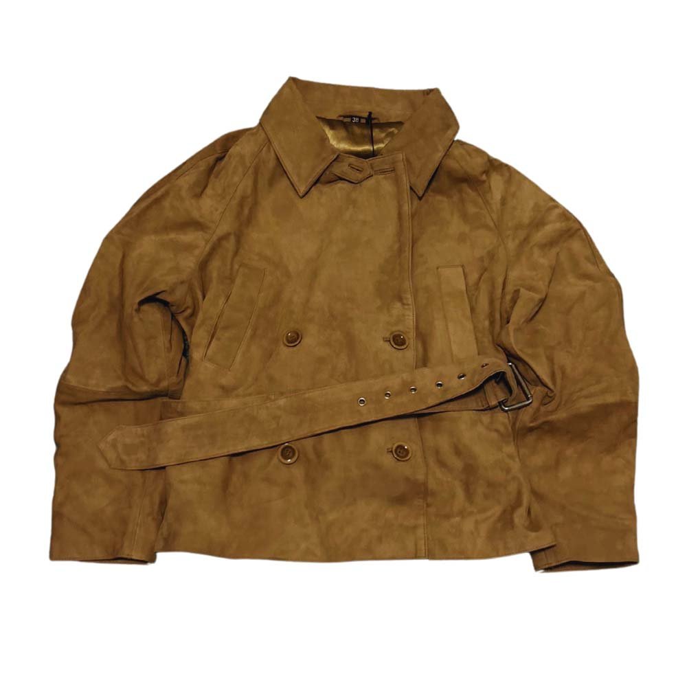 Women's leather bomber jacket