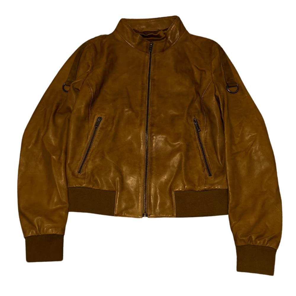 Women's leather bomber Jacket
